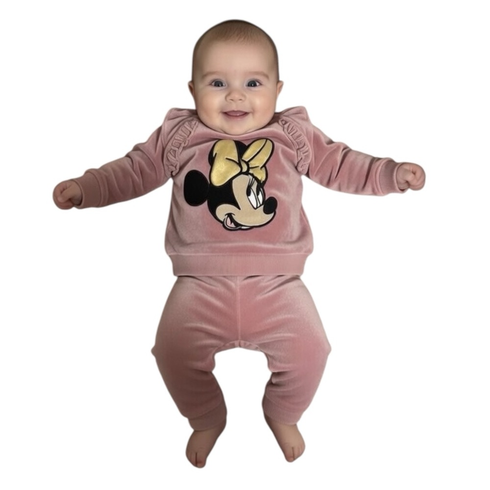 Disney Pink and Gold Minnie Mouse Kids Matching Set